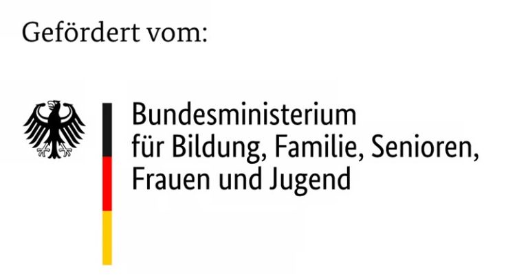 Gefördert vom Bundesministerium für Bildung, Familie, Senioren, Frauen und Jugend